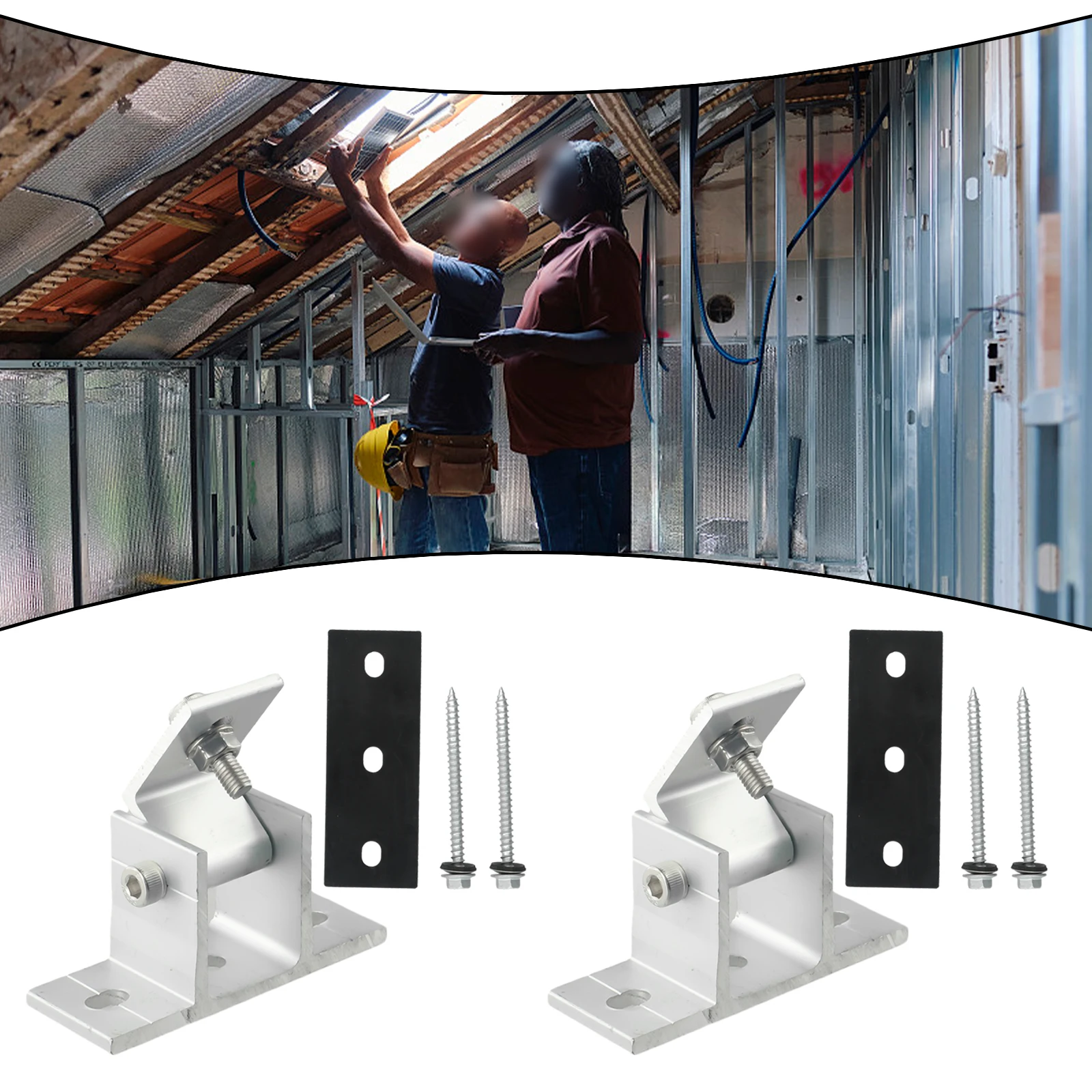 Ножное крепление для солнечной панели Наклонный угол с винтами комплект