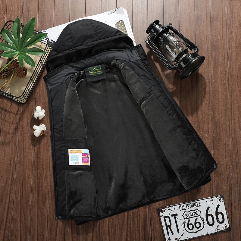 Winter Parkas Men 150kg Warm Thick Windproof Jacket Fleece Lined Quality Hooded Coat Men's Waterproof Outwear Plus Size 8xl 9xl