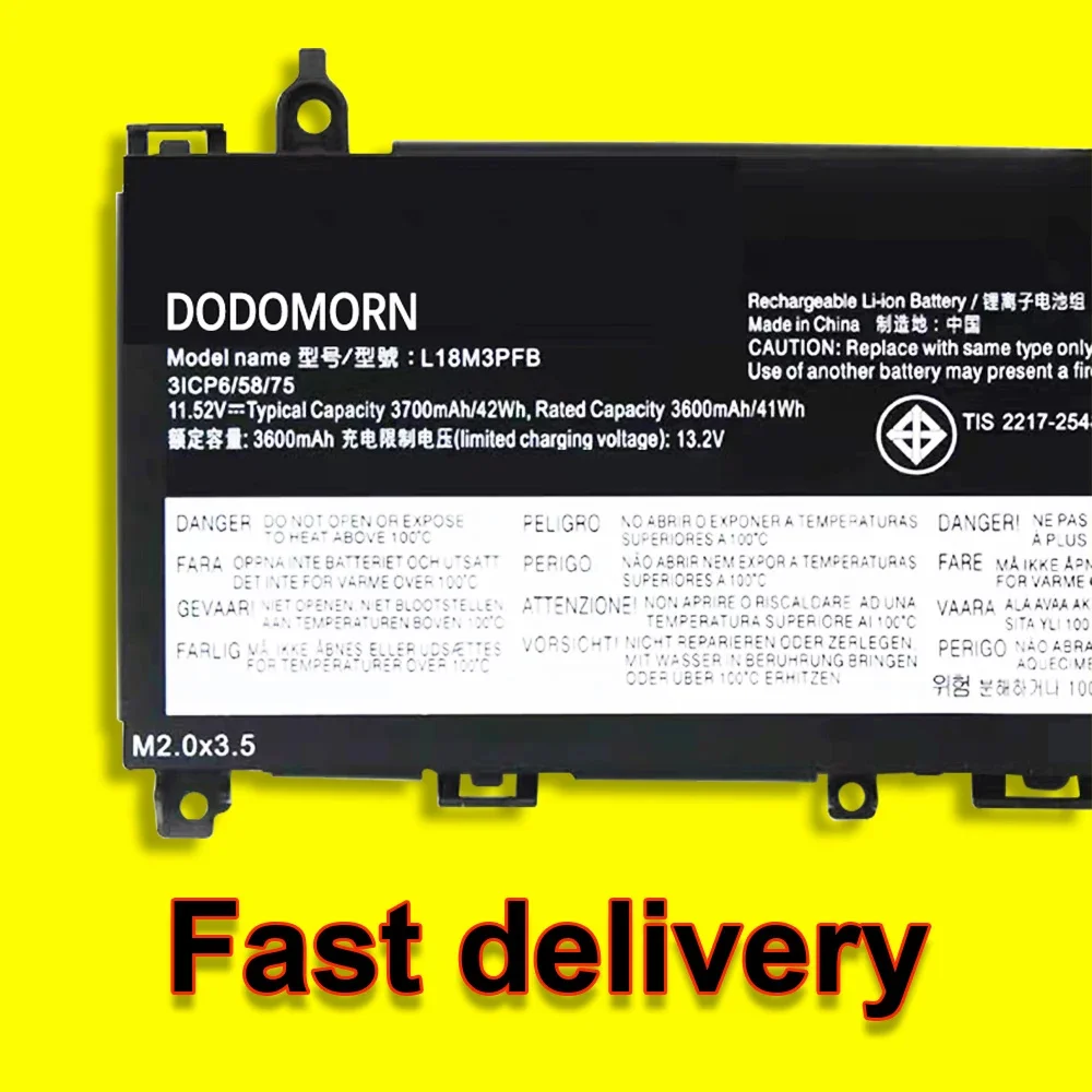 Фото L18L3PF7 Аккумулятор для ноутбука Lenovo IdeaPad S340-13-IML Xiaoxin 13-IML 2019 2020 Series L18C3PF8 L18M3PFB 11,52 В 42 Втч 3700 мАч №5