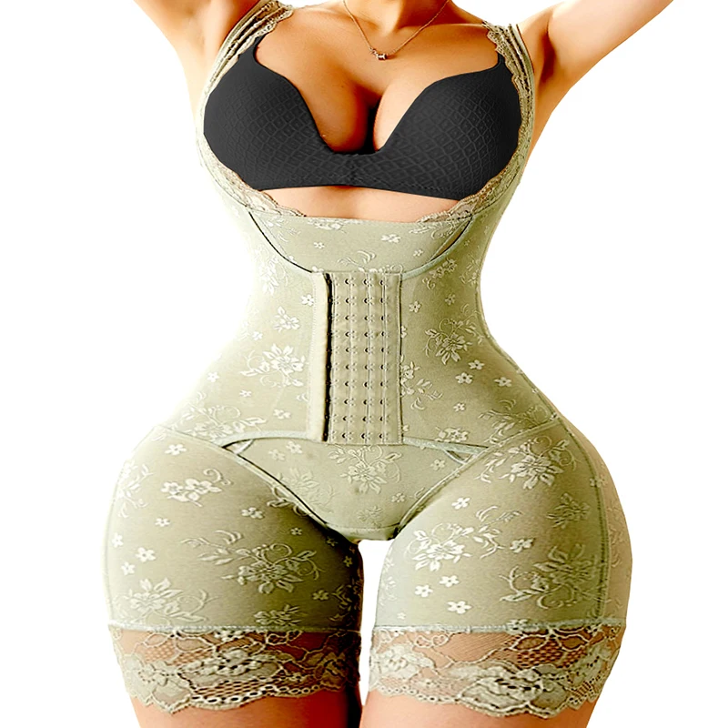 Bodysuit Tummy Control Full Body Shaper Belt Women Dress Corset Slimming Bodysuits Slim Waist Trainer Cincher Seamless Shapewear