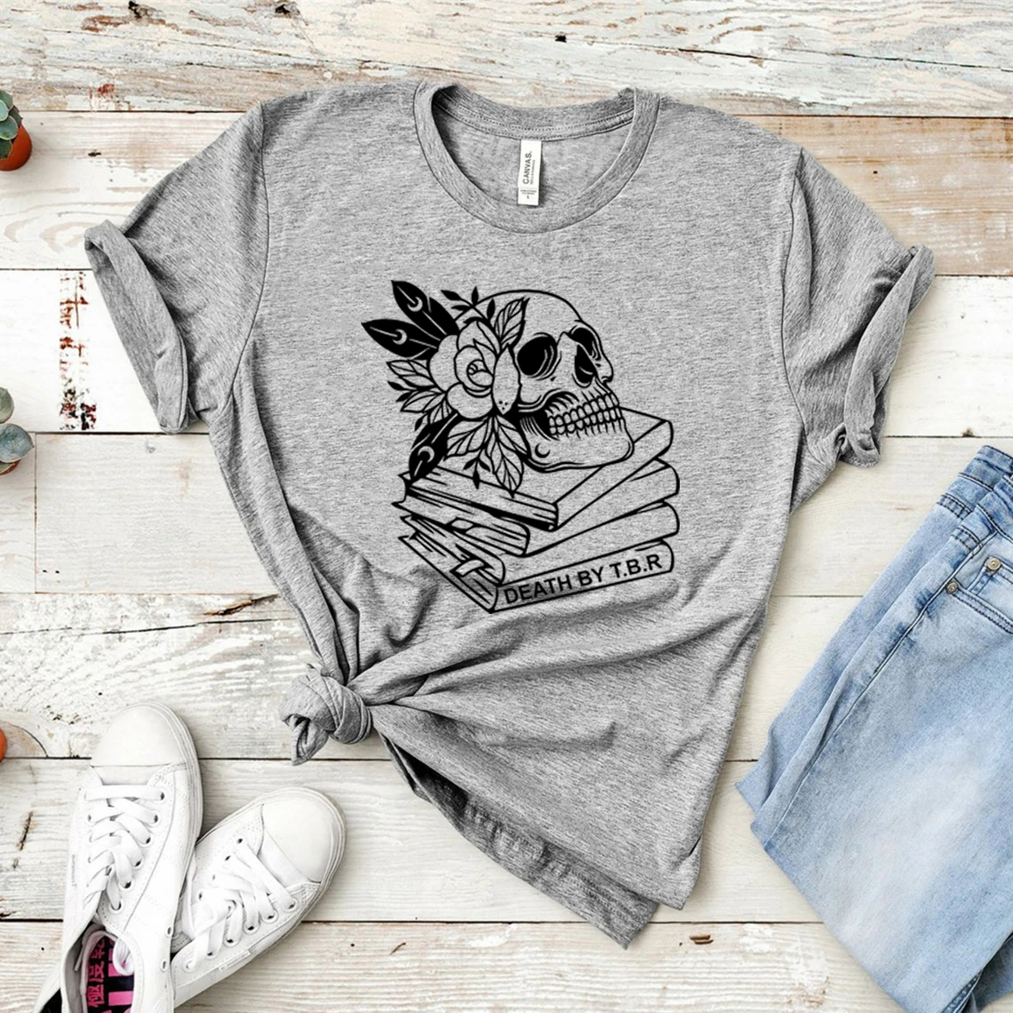 Футболка Death By TBR рубашка для чтения футболка с изображением книги рубашки из