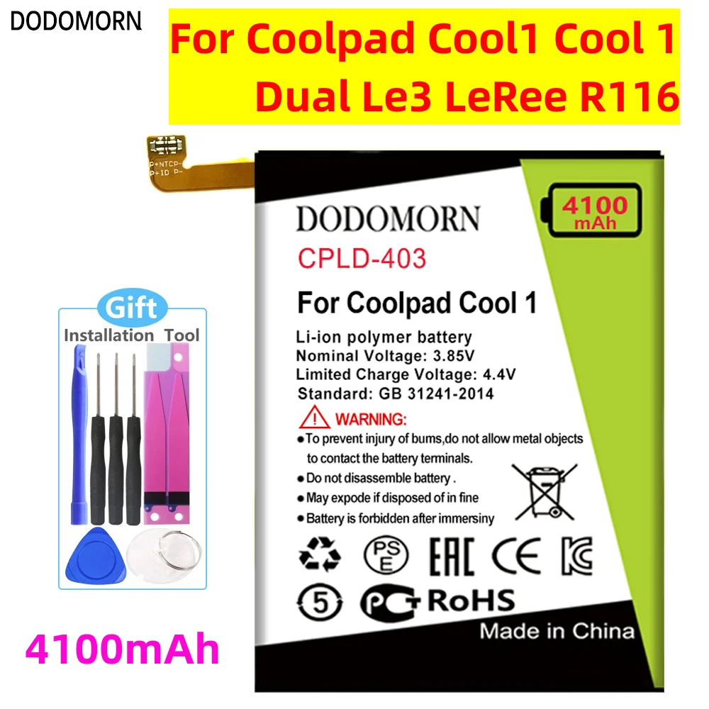 

Аккумулятор DODOMORN для Letv LeEco Coolpad Cool1 Cool 1 Dual C106
