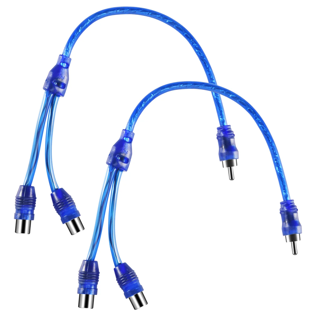 2x RCA Phono Y-образный разветвитель кабель-адаптер 1 штекер на 2 гнезда автомобильный