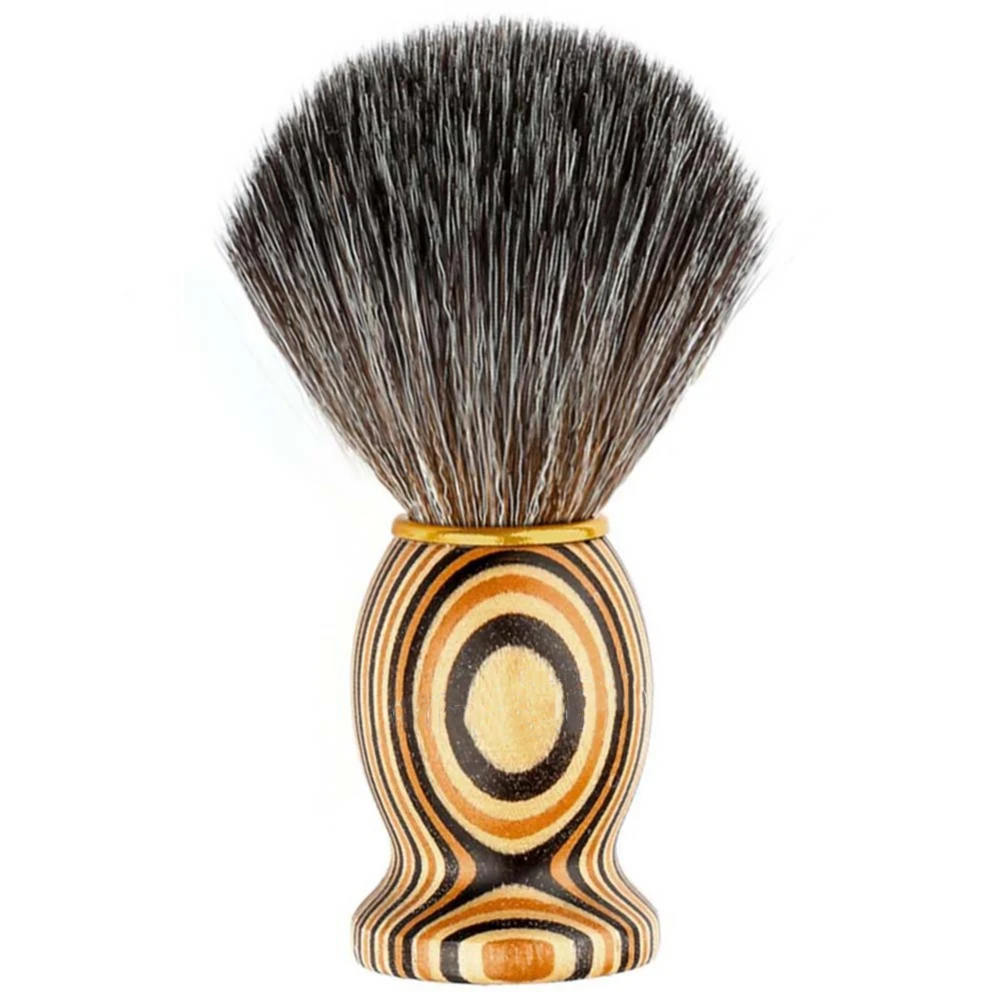 Faux Badger Hair Shaving Brush 22mm Wood Handle Shave for Men Wet Shave Razor Double Edge Safety Straight Razor Brush Gift