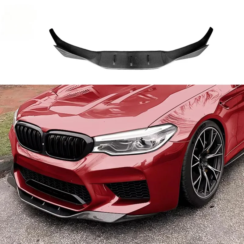 Фото Спойлер-сплиттер RKP Style из карбона для переднего бампера M5 F90 2017-2023, спортивные аксессуары для тюнинга №2