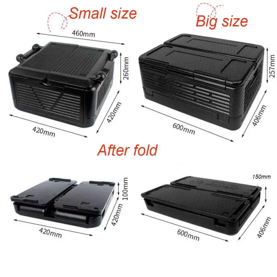 Enlarge 24L/60L Foldable Portable Outdoor cool box Car Refrigerator Auto Fridge Drink Food Cooler Warmer Box for Car Outdoor Camping