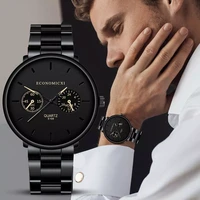 new men business watch men steel belt sport quartz wrist watch luxury fashion men casual quartz wristwatches clock top brand