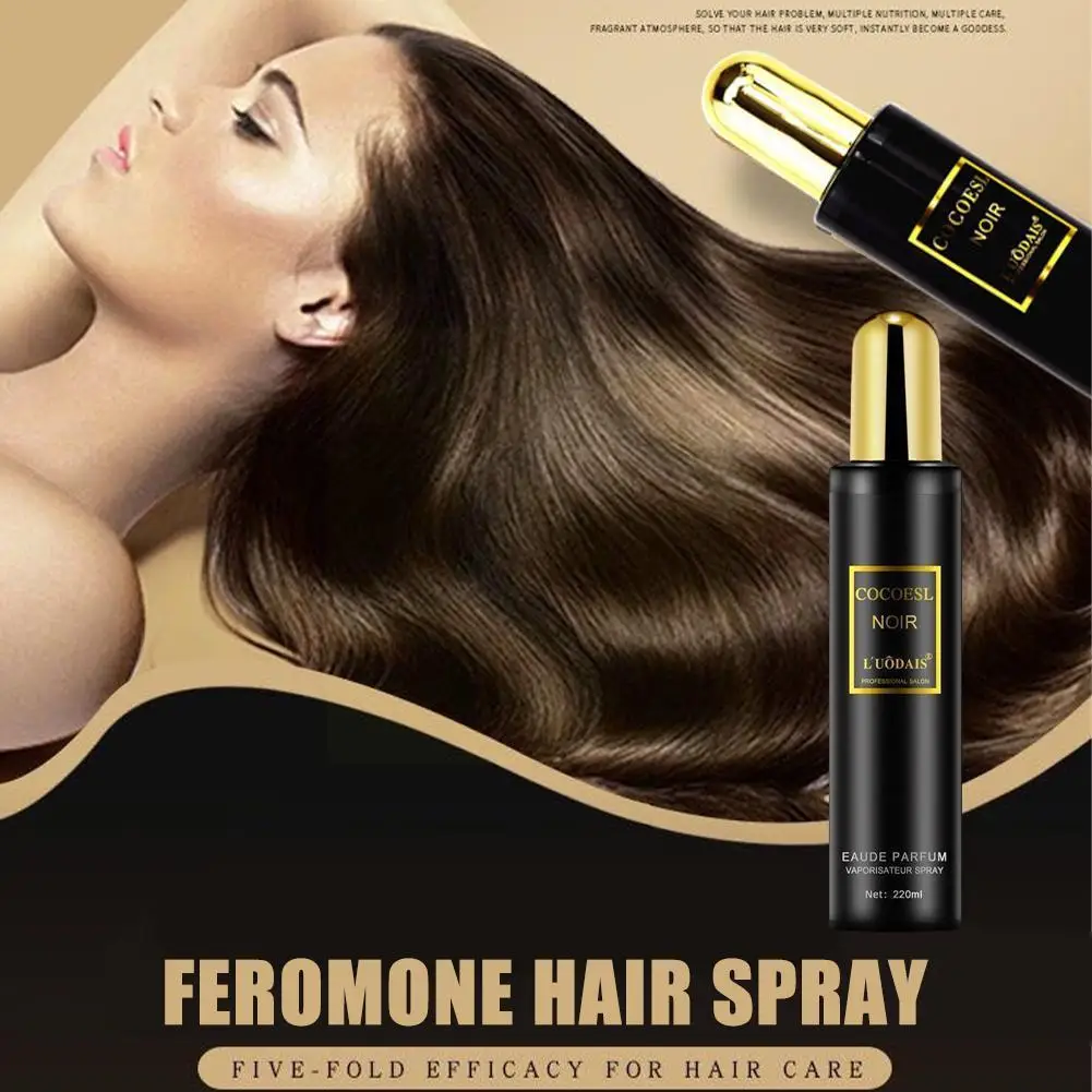 

220ml Golden Lure Feromone Hair Spray Hair Oil Hair Biotin Drop Care Essence Hair Spray Essence Hair Smoothing Shipping V8P9