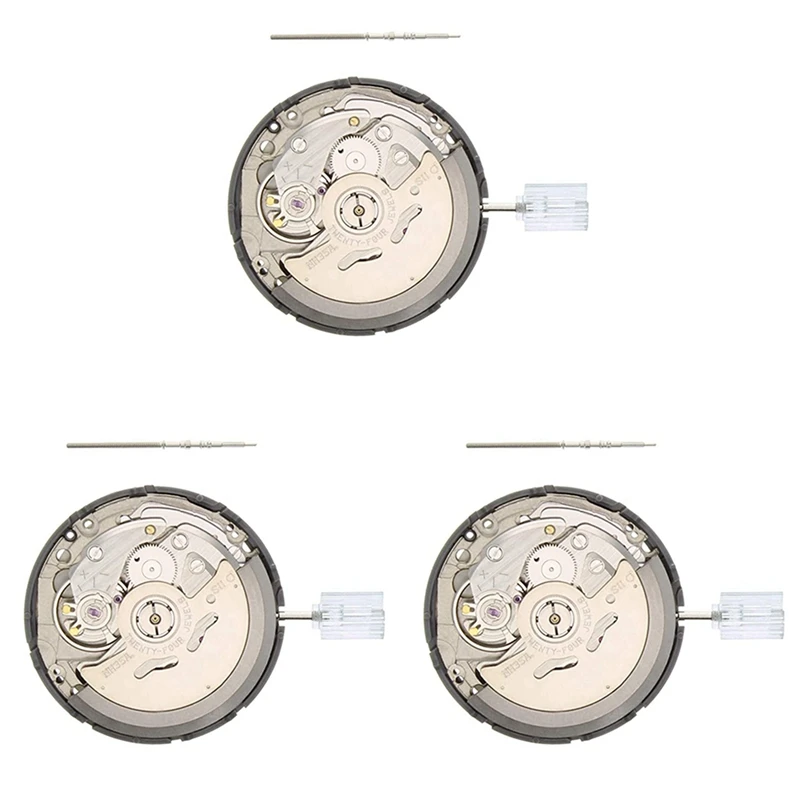 

3X NH35 Movement Day Date Set High Accuracy Automatic Mechanical Watch Wrist With Movement Watch Steel Stem