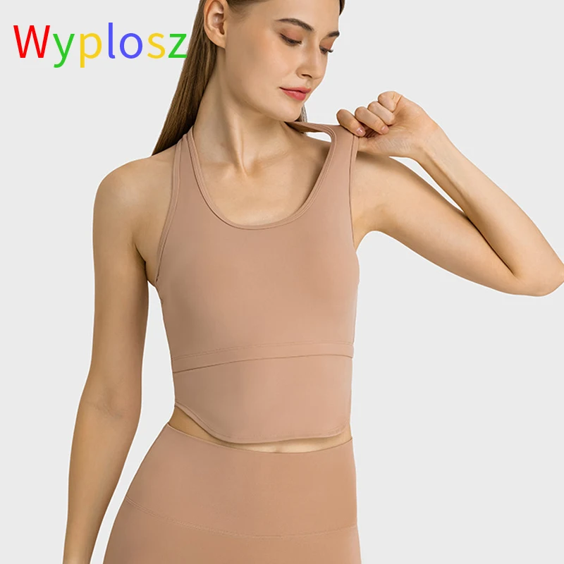 Wyplosz Sports Bras Winter Fitness Workout Comfortable Shockproof Stretch Top Nylon Vest Back High Strength Soft Skin Friendly