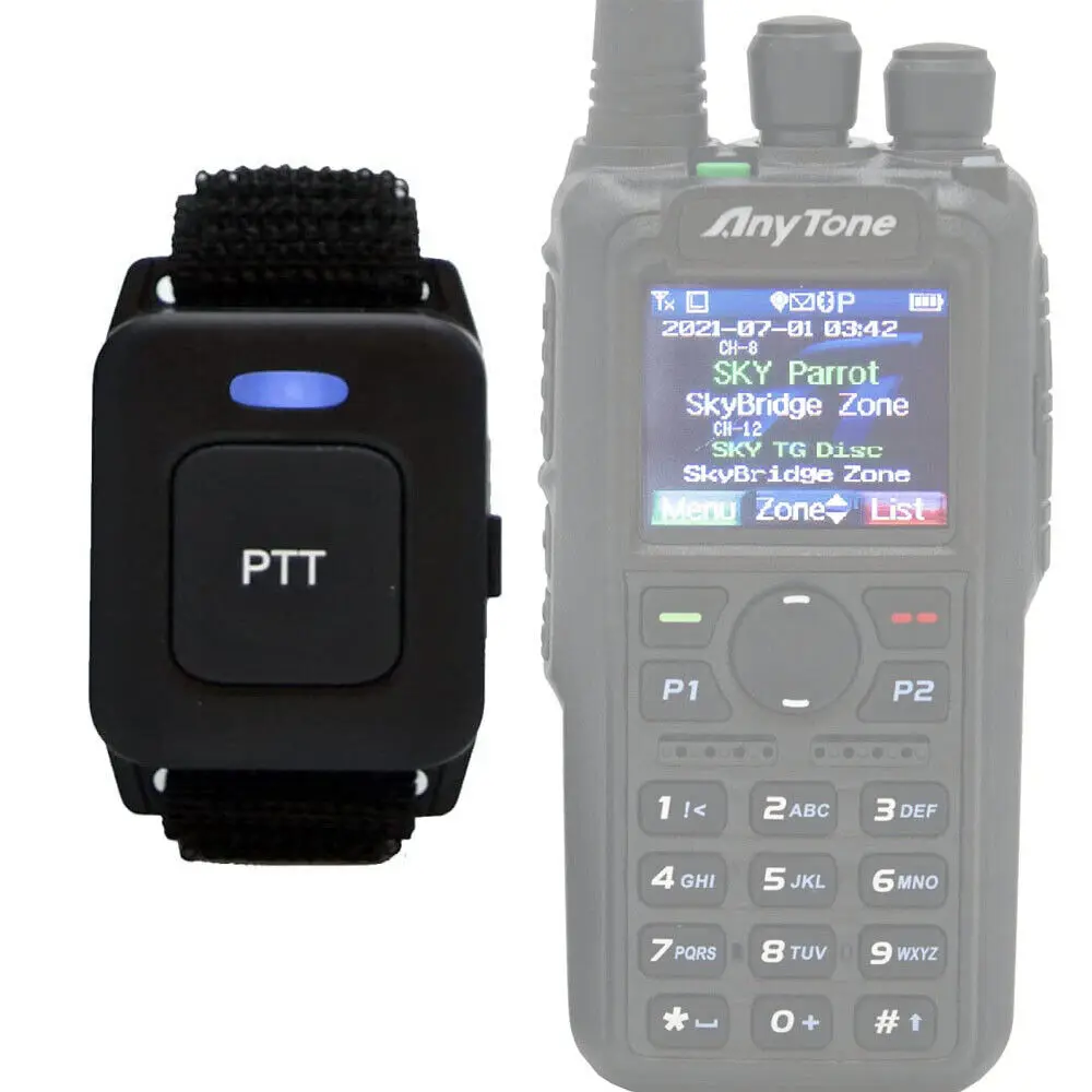 10 шт. оригинальный Bluetooth PTT для рации Anytone AT-D878UV Plus AT-D578 Pro двустороннее радио