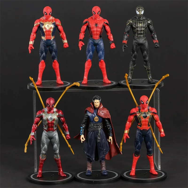 

Marvel Spiderman Iron Spider Doctor Strange Action Figures PVC Toy Model Dolls Collection GIft 6pcs/set