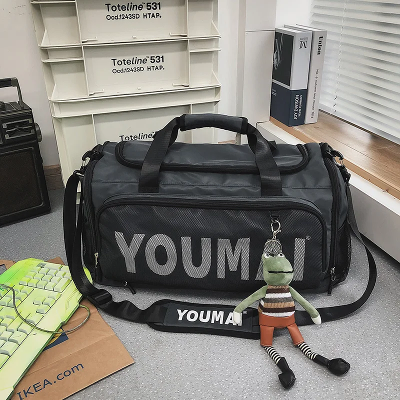 

2023 кожаная Водонепроницаемая дорожная сумка для женщин, Дорожная Спортивная Сумка для йоги, многофункциональная большая емкость 27 л