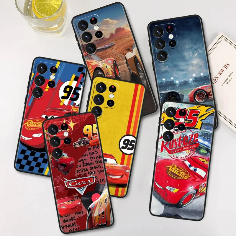 

Cars Animation Cute For Samsung A91 A81 A73 A72 A71 A54 A53 A52S A51 A42 A41 A34 A33 A21 A31 A23 lite Black Cover
