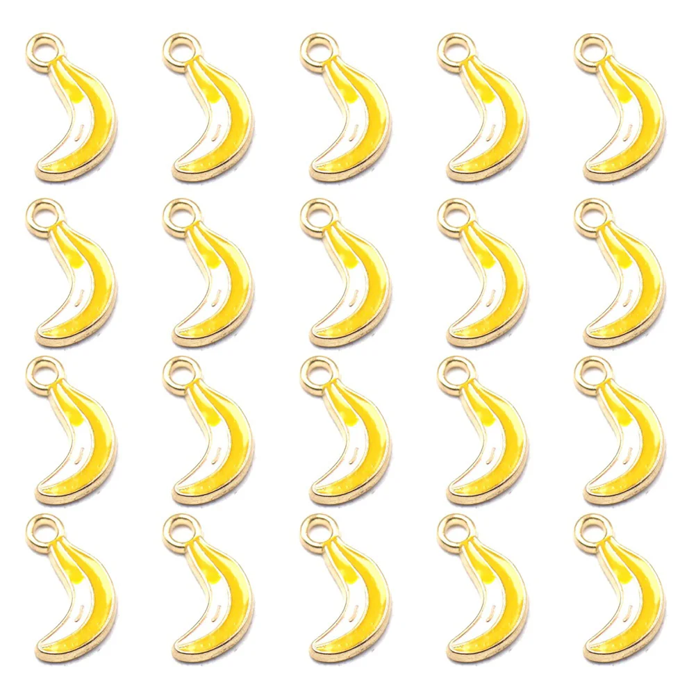 

Banana fruit jewelry findings Charms Pendant Fruit Charm DIY Key Chain Pendant 20pcs for Necklace Bracelet Earring Jewelry