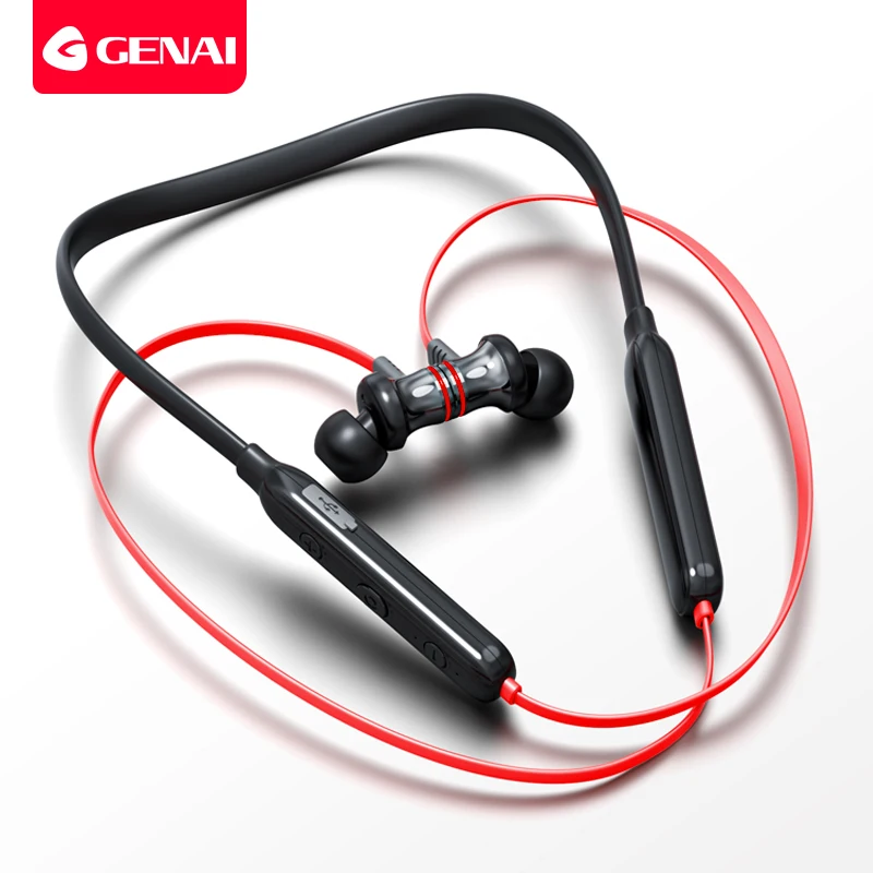

GANAI Wireless bluetooth headset Magnetic Connection Sports Earphones Active Noise Cancellation Earphones for All Smart Phones