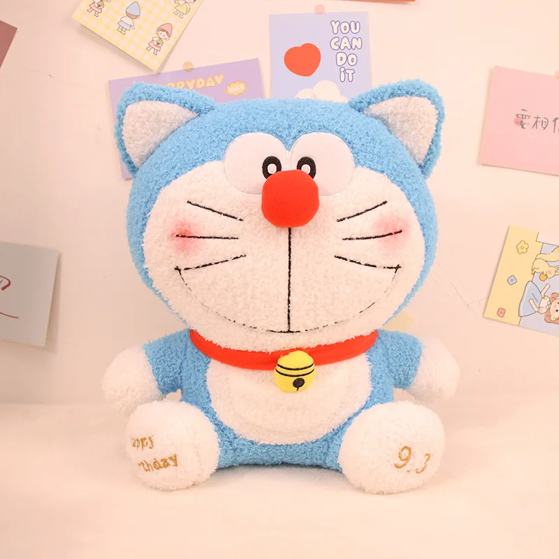 

Японская Классическая анимационная плюшевая кукла Doraemon, милая кошка-робот, пушистая искусственная кожа, домашний декор, подарок на день дет...