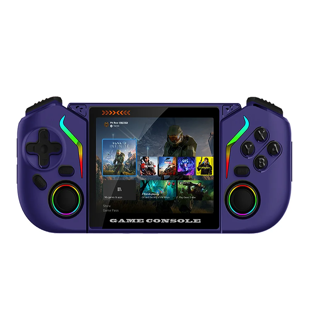 Фото Портативная игровая консоль Reebolnic X95Pro с 3,5-дюймовым экраном OCA, симулятор ретро-игр, Wi-Fi, YouTube, PS1, портативная, подарок для детей. №5