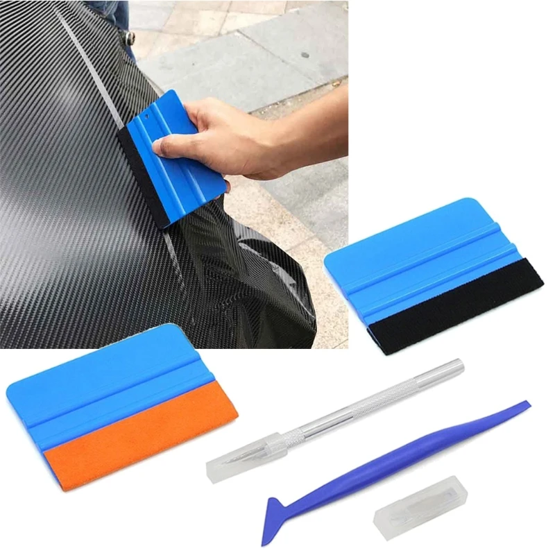 

1 Set Auto Styling Squeegee Car Cleaning Scraper Sticker Installing Plastic Scraper