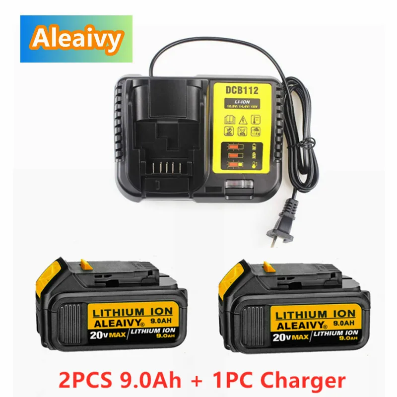 

Замена аккумулятора для электроинструмента DeWalt DCB184 DCB181 DCB182 DCB200 20 в 5 А 18 в 18 в с зарядным устройством, 18 в