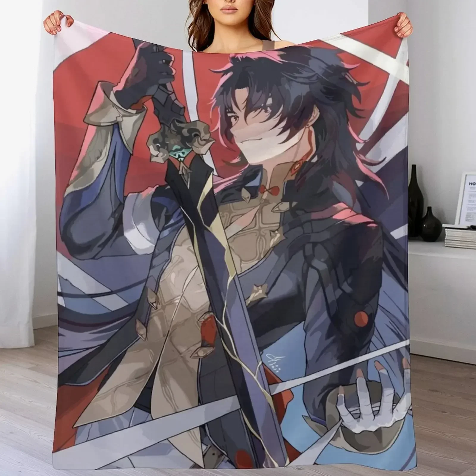 Одеяло Blade Honkai Star Rail рождественское украшение для малышей одеяла