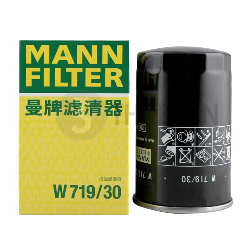 MANN FILTER W719/30 Oil Filter For VW Volkswagen Caddy Jetta Sharan Passat Golf, AUDI A3, SKODA Octavia L06A115561D 06A115561B