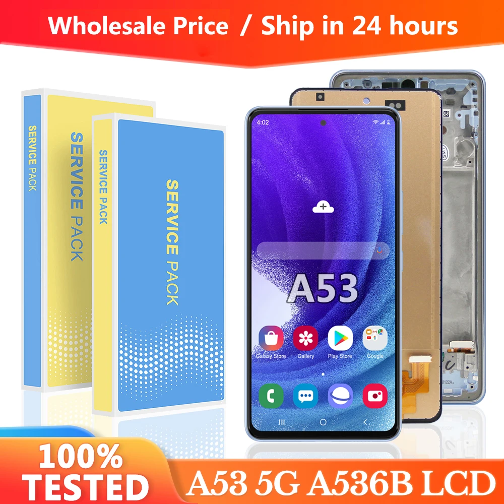 100% протестированный дисплей 6,5 дюйма A53 Для Samsung Galaxy A53 5G LCD A536U A536B A5360 дисплей сенсорный экран дигитайзер для Samsung A536 LCD