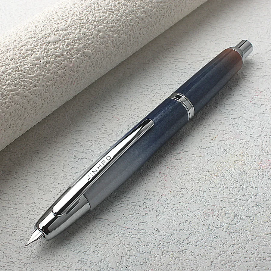 

Новый ограниченный выпуск градиентного цвета! Перьевая ручка Jinhao 10, выдвижное прессовое перо EF/F с конвертером чернил, подарочная ручка для письма