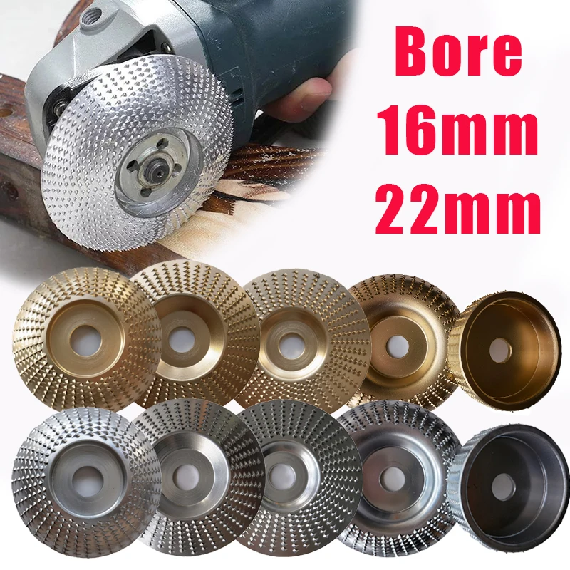 1/3/5pcs Bore 16 22mm Wood Grinding Polishing Wheel Rotary Disc Sanding Wood Carving Tool Abrasive Disc Tools for Angle Grinder