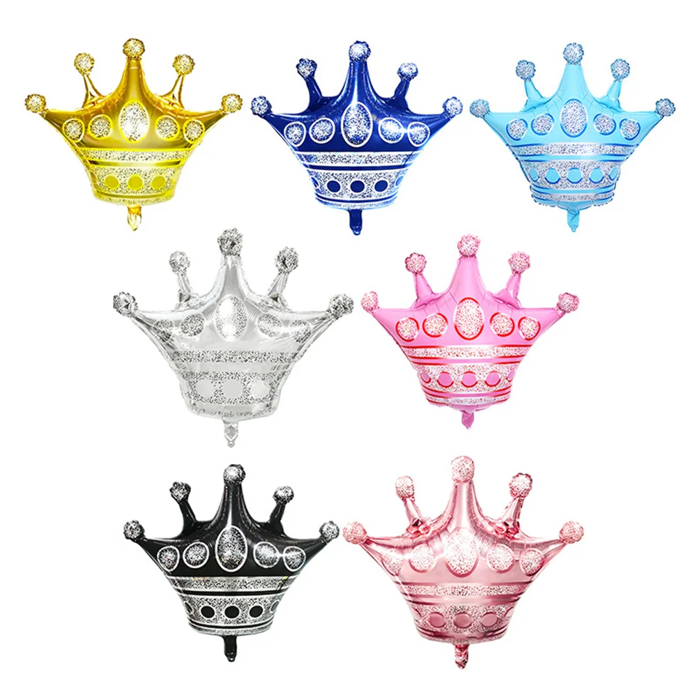 

3Pcs Large Gold Crown Helium Balloons Princess Crown Foil Balloon for Happy Birthday Wedding Party Baby Shower Decorations