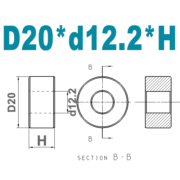 

Диаметр 20 мм M6 M8 M10 M12, алюминиевая втулка, шайба, прокладка, круглая, полая, без резьбы, проставка, толщина 2/2/4/5/6/7/8/9/50 мм