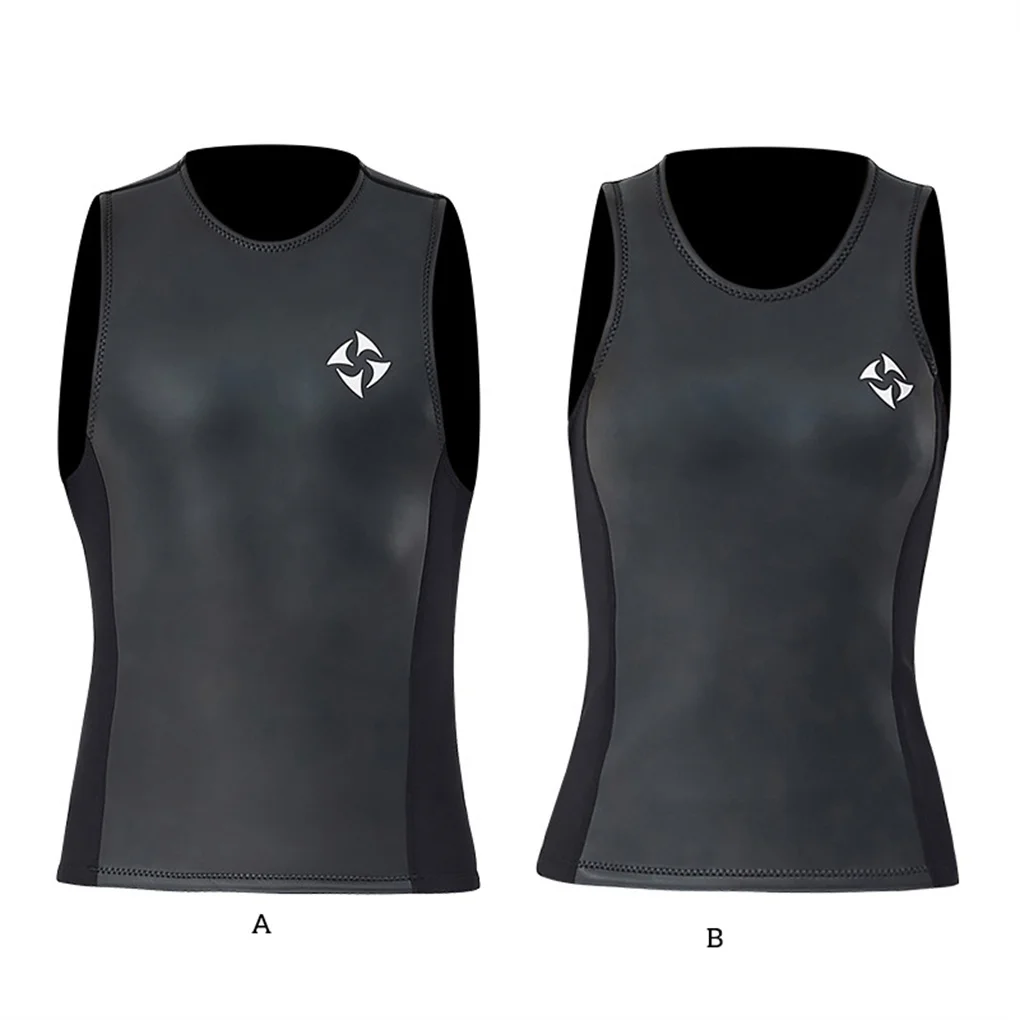

DIVE SAIL 2MM Wear-resistant Sleeveless Short Pants Wetsuit Girls Surfing Quality Material Snorkel Suits male vest S