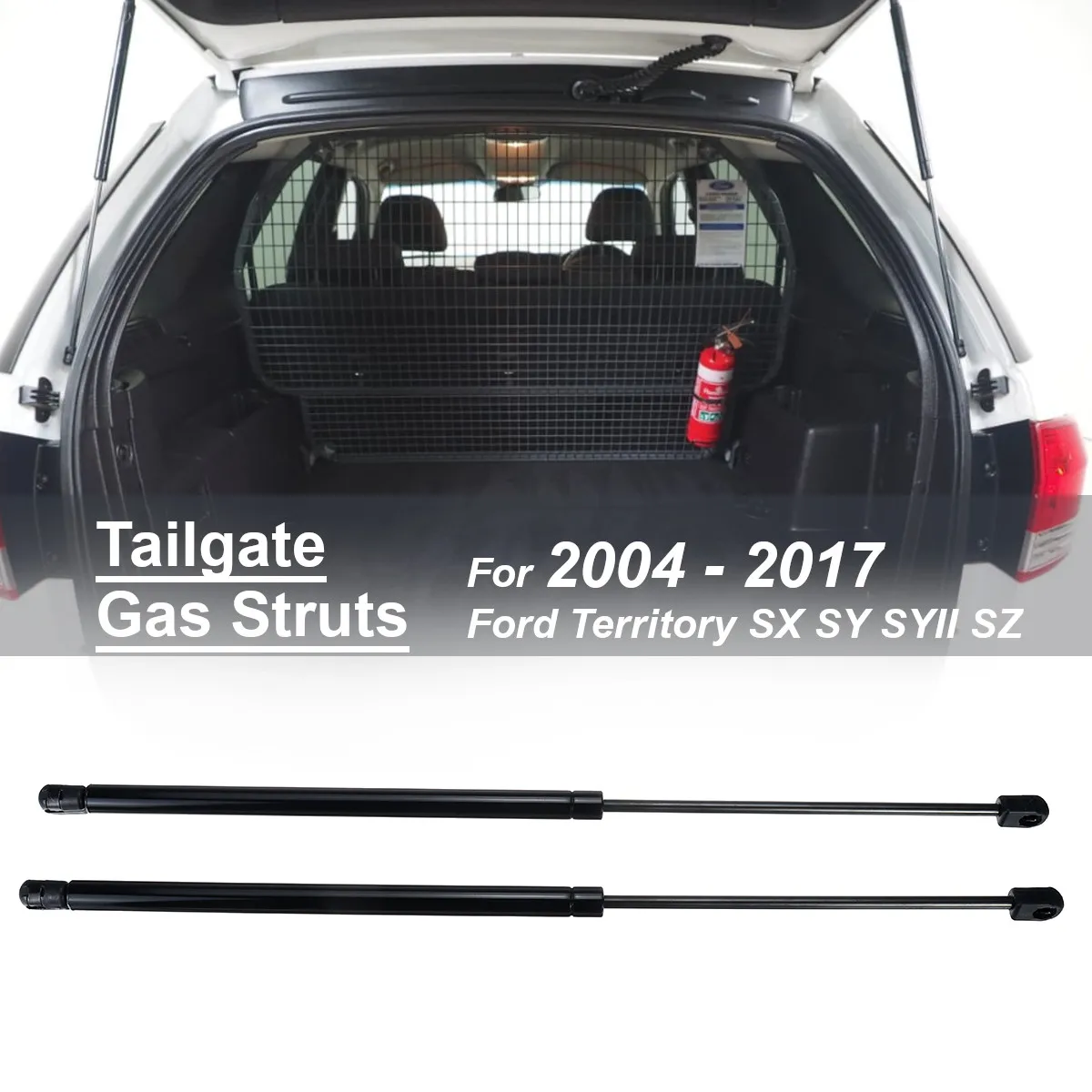 

1 Pair For 2004 - 2017 Ford Territory SX SY SYII SZ Gas Lift Supports Struts Prop Rod Shocks Rear Boot Tailgate Trunk Damper