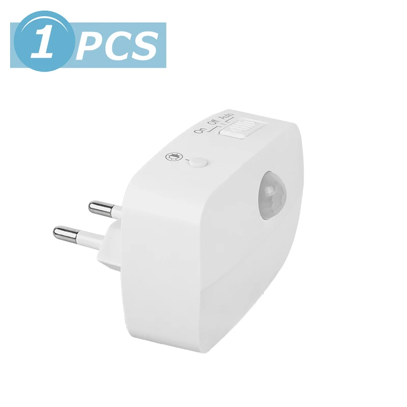 

Светодиодный ночсветильник с датчиком движения, европейская вилка, 220 В, мини-ночсветильник для дома, спальни, коридора светильник щение лестницы, туалета, прикроватная лампа