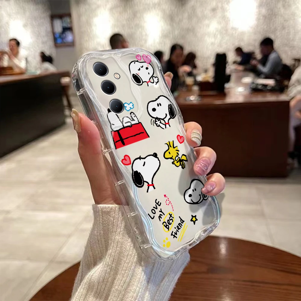 Милый чехол в стиле аниме с объемными волнами для OPPO Realme 12 11 10 9 8 7 7i 6 5 Pro Plus C67 C55 C31 C35