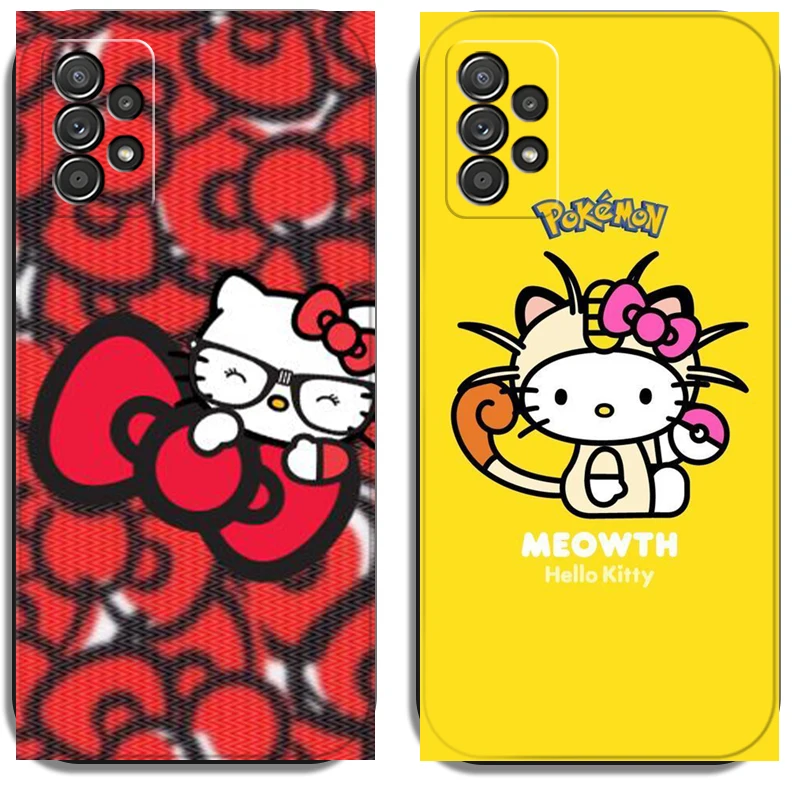 

Hello Kitty Pokémon Phone Cases For Samsung Galaxy S22 Ultra S20 FE S20 Lite S20 Ultra S21 S21 FE S21 Plus Ultra Coque Funda