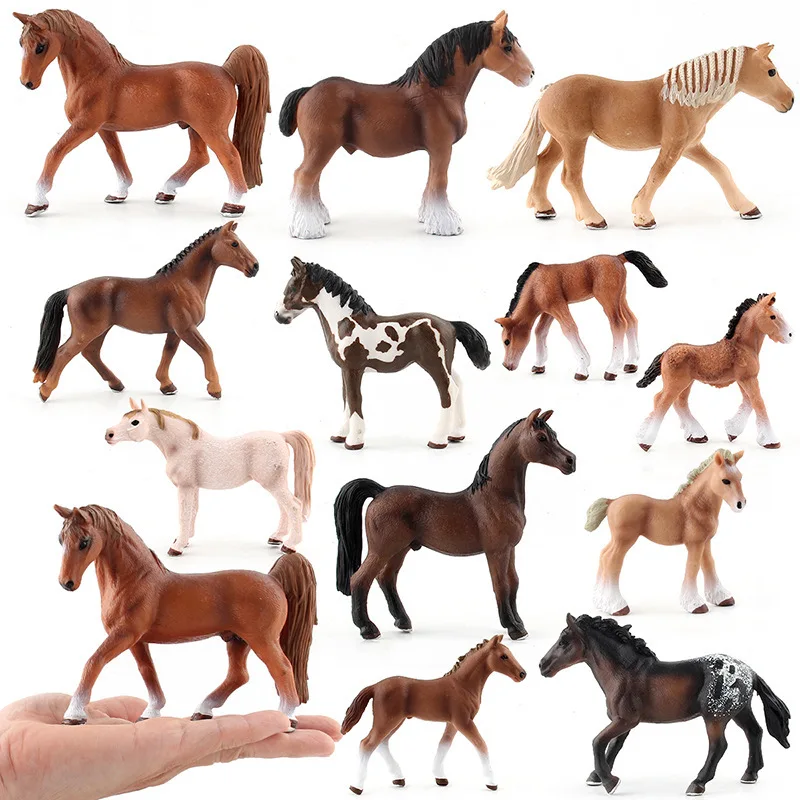 

Simulation Wild Animal Horse Model Maxima Black and White Stallion Wild Horse Hannover Horse Children Cognitive Decoration Toys