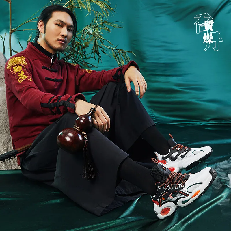 Men's shoes sports shoes daddy shoes 2022 spring new mesh air cushion shoes shock absorbing running shoes