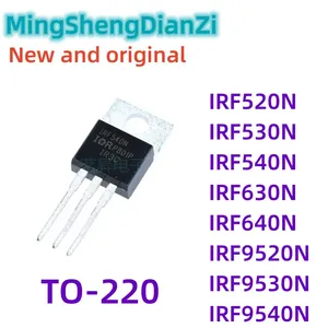 10Pcs New IRF520N IRF530N IRF540N IRF630N IRF640N IRF9520N IRF9530N IRF9540N PBF TO-220 IC Chip Stock Wholesale Free Shipping
