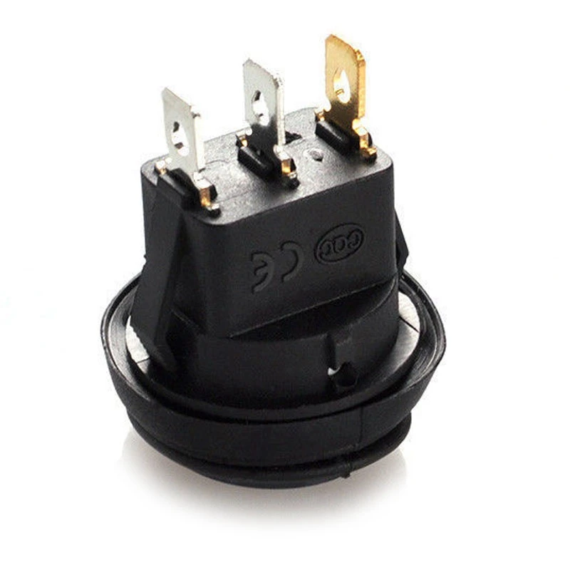 10 шт. 12 В 20 А водонепроницаемый круглый переключатель ВКЛ/ВЫКЛ для автомобиля