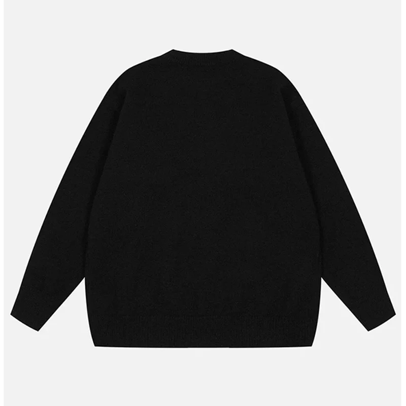 2024 Y2K осенне-зимний полосатый модный новый повседневный топ вязаный свитер