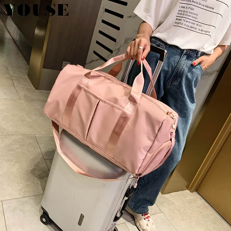 Overnight Bag for Women Travel Duffle Big Backpack Cabin Luggage Sets Men Sports Essentials Gym Yoga Organizer Pink Designer