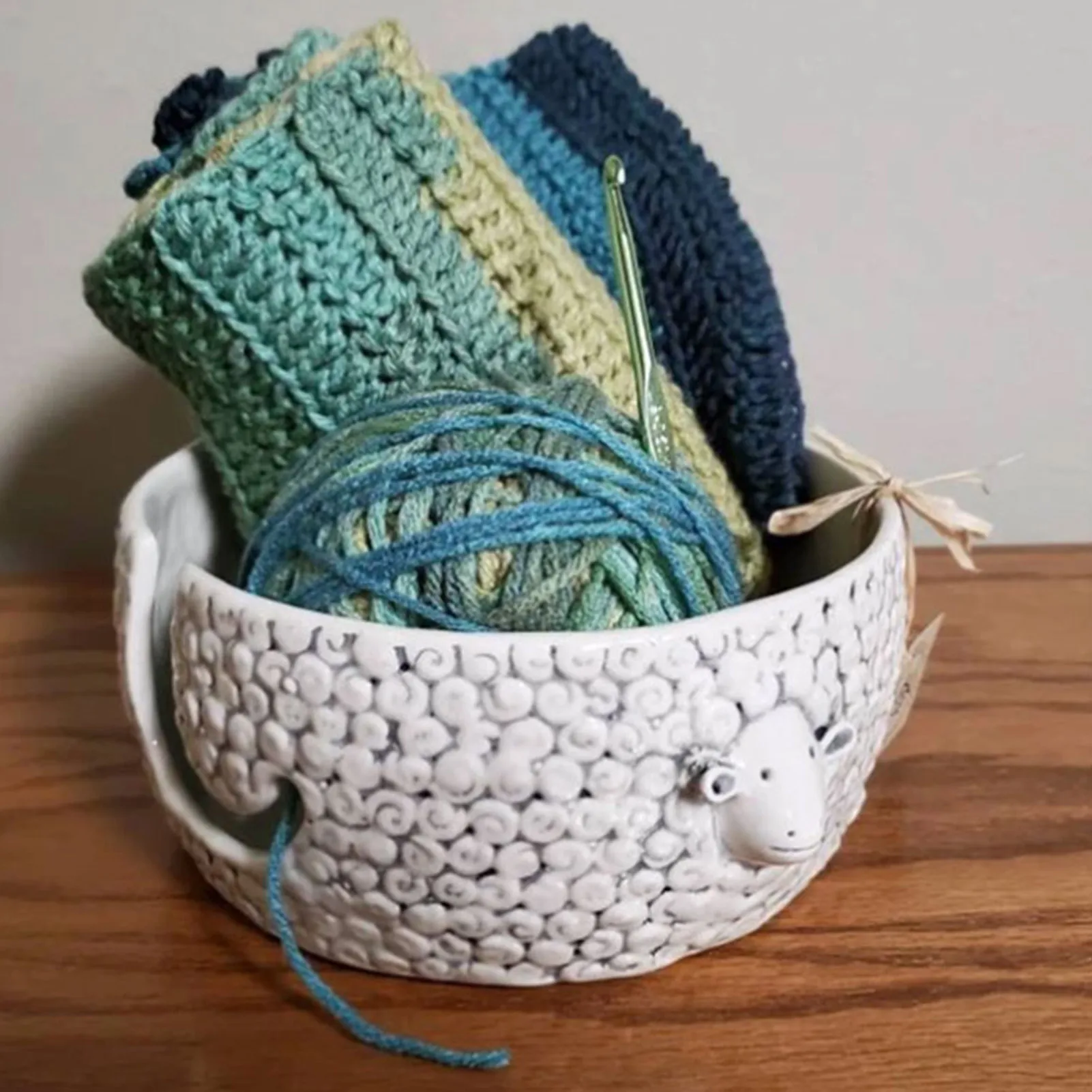 

Knitting Bowl Yarn Holder Knitting Bowl Prevent Slipping Knitting Wool Storage Basket Supplies Organizer Handmade Craft Knitting