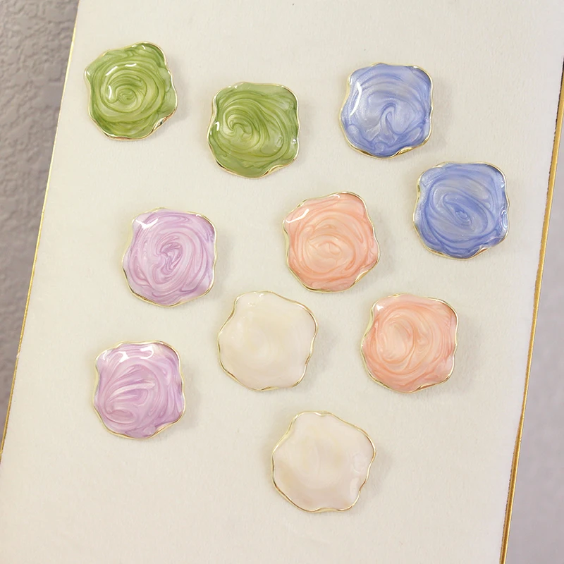 Женские уникальные серьги-гвоздики элегантные серьги неправильной формы с