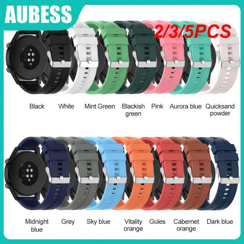 

2/3/5PCS Silicone Wrist Belt Bracelet Replacement Watchband Comfortable Soft Smartwatch Band