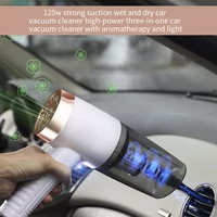 automobile accessories 3 in 1 portable car dual use mini vacuum cleaner 120w wired car vacuum cleaner handheld auto vacuum dry w