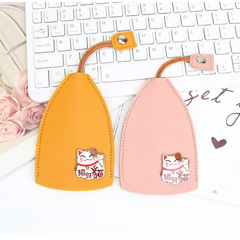 

Cartoon PU Leather Unisex Pull Type Key Bag PU Leather Key Wallets Housekeepers Car Key Holder Case New Leather Keychain Pouchs