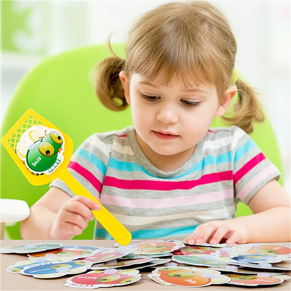 

Multiplication Words Learning Game Education Fly Swatting Game Fun English Learning Card For Children