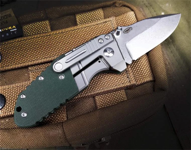 Mini High Quality BM 755 Folding Knife  M390 Blade Titanium Alloy G10 Handle Outdoor Self Defense Safety Pocket Knives