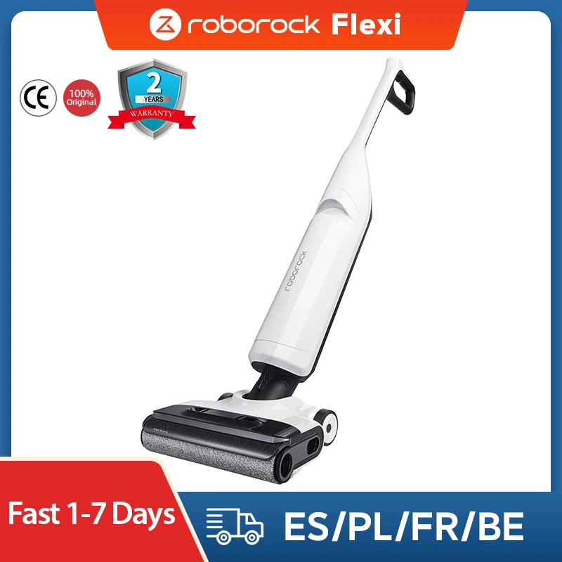 

Пылесос Roborock Flexi, <500 Вт, беспроводной, влажная уборка, пылесборник